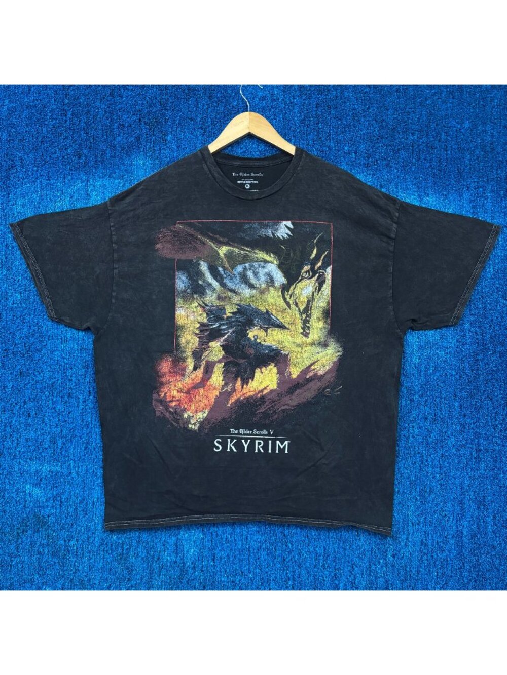 The Elder Scrolls V Skyrim Dragonborn Poster Oversize Tee XL